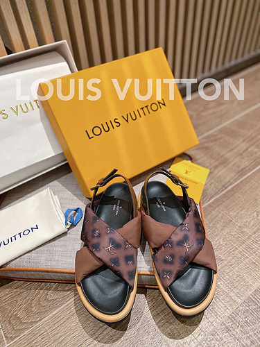 LV couple with thick bottom slippers 35-45-f28edd3c